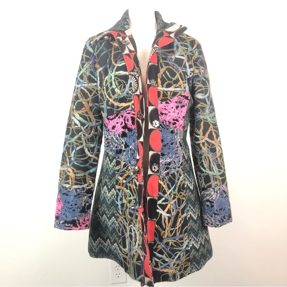 Sacred Threads Embroidered Colorful Jacket - Picture 1 of 7